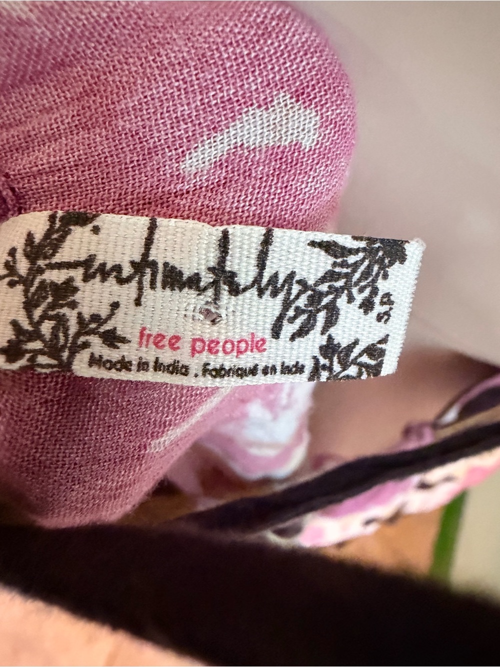 Free People Pink Floral-Print Tank Dress - Picture 3 of 3